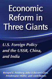 United States Foreign Policy and Economic Reform in Three Giants: The U.S.S.R., China and India book cover