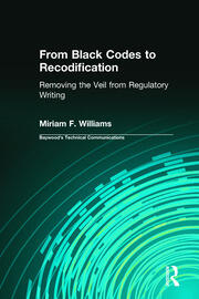 From Black Codes to Recodification: Removing the Veil from Regulatory Writing book cover