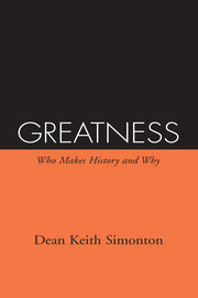 Greatness: Who Makes History and Why book cover