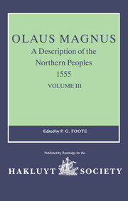 Olaus Magnus, A Description of the Northern Peoples, 1555: Volume III book cover