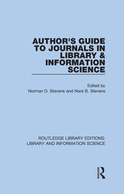 Author's Guide to Journals in Library & Information Science book cover
