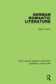 German Romantic Literature book cover