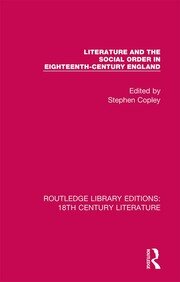 Literature and the Social Order in Eighteenth-Century England book cover