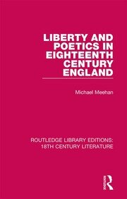 Liberty and Poetics in Eighteenth Century England book cover