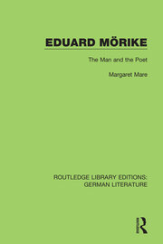 Eduard Mörike: The Man and the Poet book cover