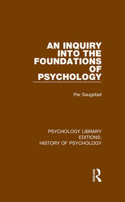 An Inquiry into the Foundations of Psychology book cover