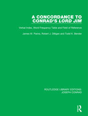 A Concordance to Conrad's Lord Jim: Verbal Index, Word Frequency Table and Field of Reference book cover