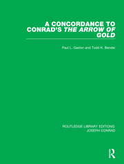 A Concordance to Conrad's The Arrow of Gold book cover