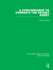 A Concordance to Conrad's The Secret Agent book cover