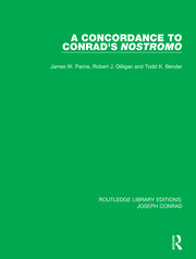 A Concordance to Conrad's Nostromo book cover