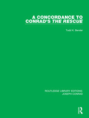 A Concordance to Conrad's The Rescue book cover