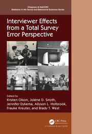 Interviewer Effects from a Total Survey Error Perspective book cover