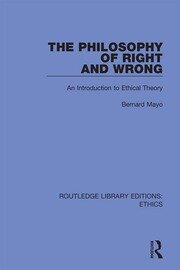 The Philosophy of Right and Wrong book cover