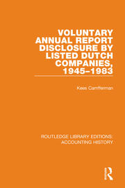 Voluntary Annual Report Disclosure by Listed Dutch Companies, 1945-1983 book cover