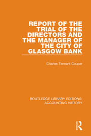 Report of the Trial of the Directors and the Manager of the City of Glasgow Bank book cover