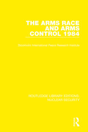 The Arms Race and Arms Control 1984 book cover