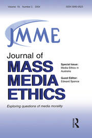 Media Ethics in Australia: A Special Issue of the Journal of Mass Media Ethics book cover