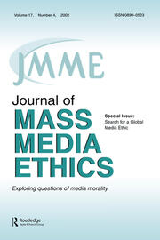 Search for A Global Media Ethic: A Special Issue of the journal of Mass Media Ethics book cover