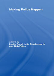 Making Policy Happen book cover