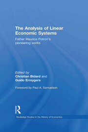 The Analysis of Linear Economic Systems: Father Maurice Potron’s Pioneering Works book cover