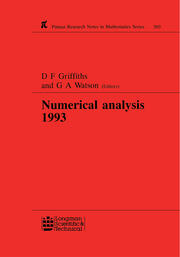 Numerical Analysis 1993 book cover