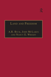 Land and Freedom: Law, Property Rights and the British Diaspora book cover
