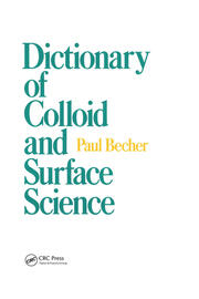 Dictionary of Colloid and Surface Science book cover