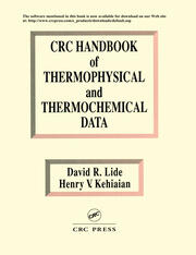CRC Handbook of Thermophysical and Thermochemical Data book cover