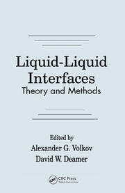 Liquid-Liquid InterfacesTheory and Methods book cover