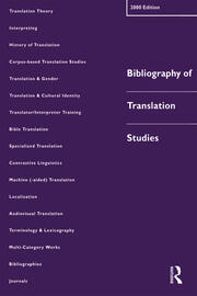 Bibliography of Translation Studies: 2000 book cover