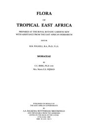 Flora of Tropical East Africa - Moraceae (1989) book cover