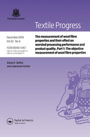 The Measurement of Wool Fibre Properties and their Effect on Worsted Processing Performance and Product Quality: Part 1: The Objective Measurement of Wool Fibre Properties book cover