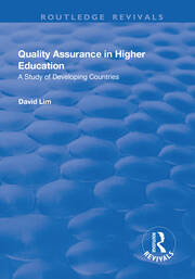 Quality Assurance in Higher Education: A Study of Developing Countries book cover