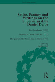 Satire, Fantasy and Writings on the Supernatural by Daniel Defoe, Part I Vol 3 book cover