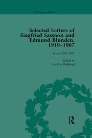 Selected Letters of Siegfried Sassoon and Edmund Blunden, 1919–1967 Vol 2 book cover