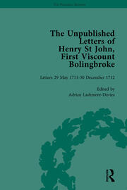 The Unpublished Letters of Henry St John, First Viscount Bolingbroke Vol 2 book cover