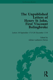 The Unpublished Letters of Henry St John, First Viscount Bolingbroke Vol 4 book cover