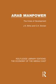 Arab Manpower: The Crisis of Development book cover