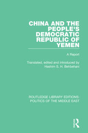 China and the People's Democratic Republic of Yemen: A Report book cover