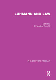Luhmann and Law book cover