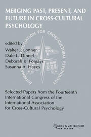 Merging Past, Present, and Future in Cross-cultural Psychology book cover