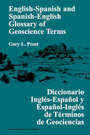 English-Spanish and Spanish-English Glossary of Geoscience Terms book cover