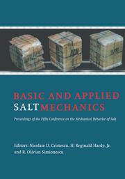 Basic and Applied Salt Mechanics: Proceedings of the 5th Conference on Mechanical Behaviour of Salt, Bucharest, 9-11 August 1999 book cover