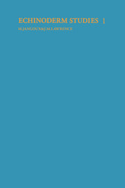 Echinoderm studies 1 (1983) book cover