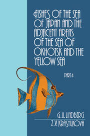 Fishes of the Sea of Japan and the Adjacent Areas of the Sea of Okhotsk and the Yellow Sea book cover