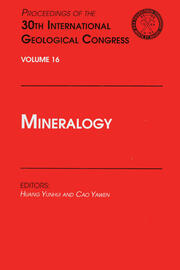 Mineralogy: Proceedings of the 30th International Geological Congress, Volume 16 book cover