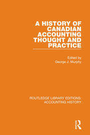 A History of Canadian Accounting Thought and Practice book cover