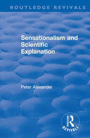 Sensationalism and Scientific Explanation book cover