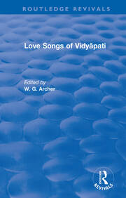 Love Songs of Vidyāpati book cover
