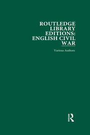 Routledge Library Editions: English Civil War book cover